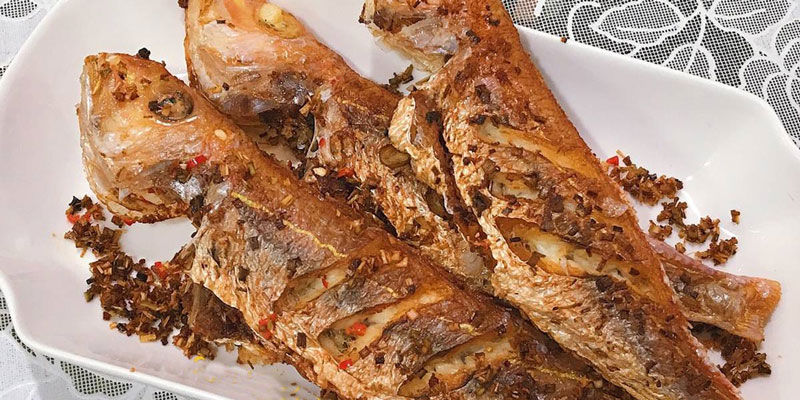 Cá Hường Chiên Sả