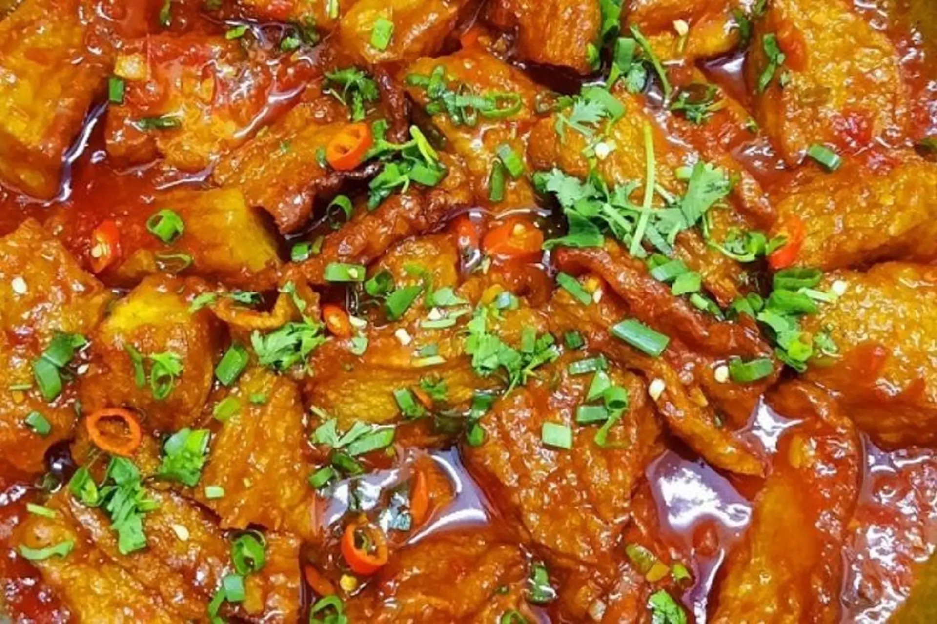 Chả Cá Sốt Cà
